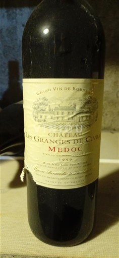 Bordeaux Médoc Château Les Granges de Civrac Ei vuosikertaa