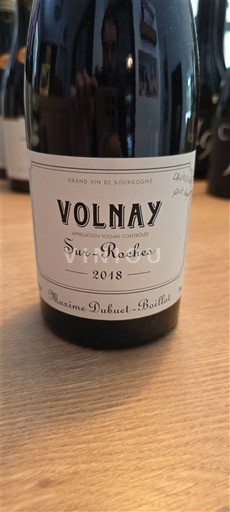 Borgonha Volnay Maxime Dubuet-Boillot Sur-Roches 2018