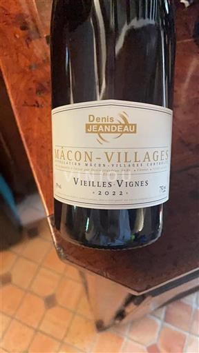Bourgogne Mâcon og mâcon-landsbyer Denis Jeandeau Vieilles-Vignes 2022