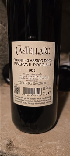 Toscana Chianti Classico Castellare di Castellina Riserva Il Poggiale 2022