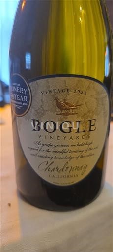 Vùng trồng nho được cấp phép California Không được chỉ định Bogle Vineyards 2020