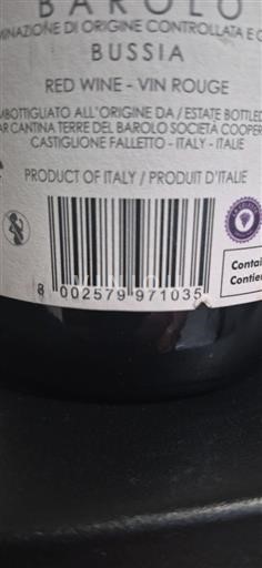 Piedmont Wines Barolo Terre del Barolo Bussia 2017