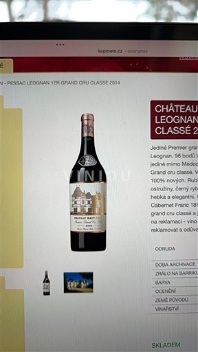 Bordeaux Pessac-Léognan Grand Cru Château Haut-Brion 2014