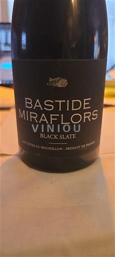 Roussillon Côtes du Roussillon Bastide Miraflors Black Slate 2017