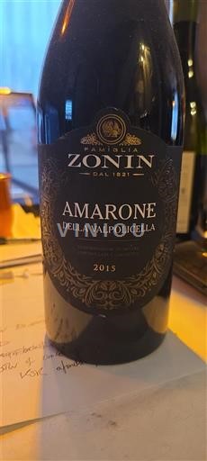 Vénétie Amarone della Valpolicella Famiglia Zonin 2015