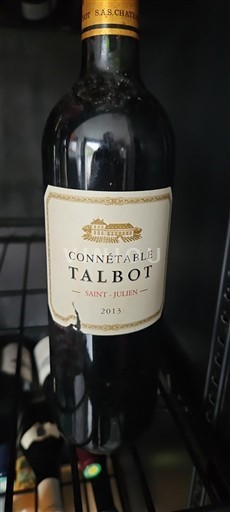 Weine Rouge sec Connétable Château Talbot 2013 Frankreich Bordeaux Saint-Julien AOC