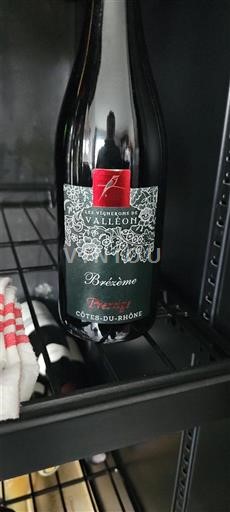 Rhônedalen Côtes du Rhône La Manufacture du Vallon Brézème Icke årgångsbetecknad
