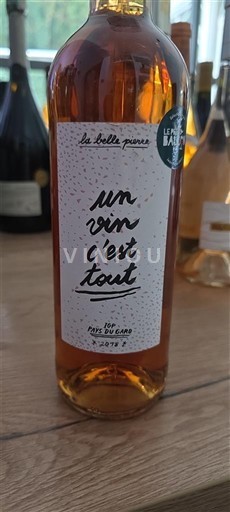 Thung lũng Rhône Không được chỉ định La Belle Pierre Un vin c'est tout 2018