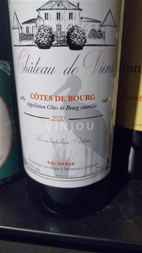 Weine Rouge sec Château Viens 2020 Frankreich Bordeaux Côtes-de-Bourg AOC