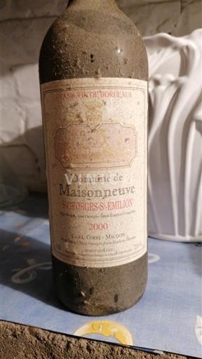 Weine Rouge sec Château Maison Neuve 2000 Frankreich Bordeaux Saint-Georges-Saint-Émilion AOC