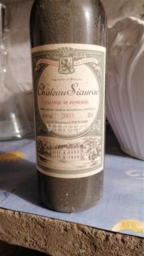 Bordeaux Lalande-de-Pomerol Château Siaurac 2003