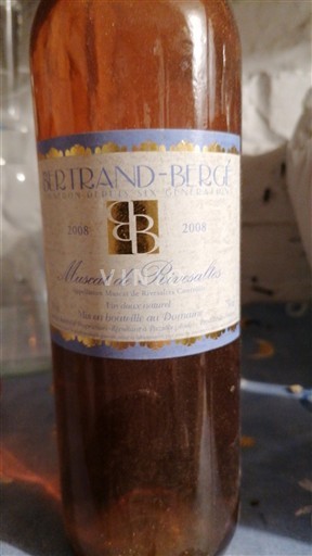 Roussillon Muscat de Rivesaltes Bertrand-Bergé 2008