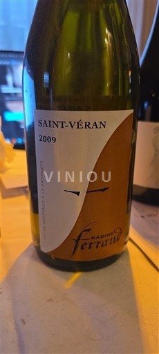 Bourgogne Saint-Véran Nadine Ferrand 2009