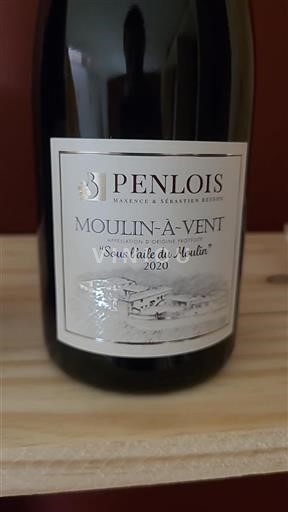 Beaujolais Moulin-à-vent Penlois Sous l'aile du Moulin 2020