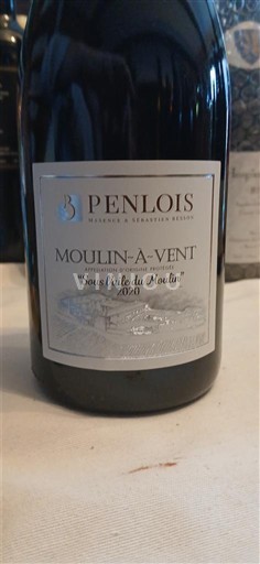 Beaujolais Moulin-à-vent Penlois Sous l'aile du Moulin 2020