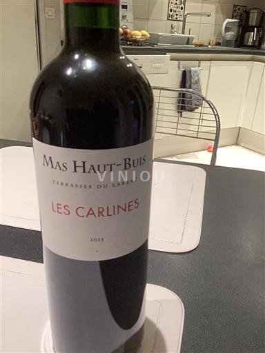 Viinit Rouge sec Les Carlines Mas Haut-Buis 2021 Ranska Languedoc Terrasses-du-larzac AOC