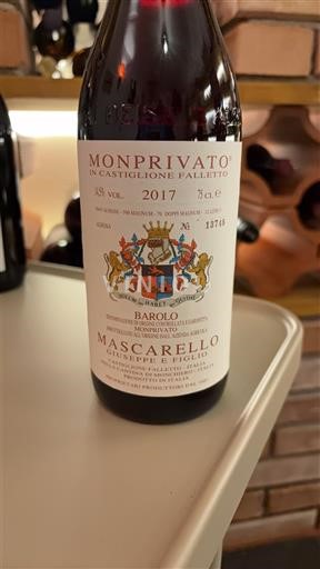 Piamonte Barolo Giuseppe e Figlio Mascarello Monprivato 2017