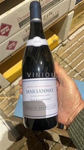 Bourgogne Marsannay Domaine Bruno Clair Les Longeroies 2015