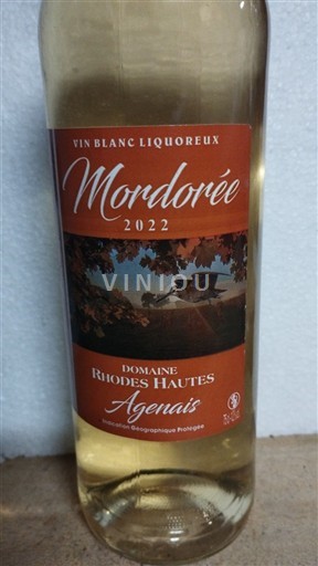 Tây Nam Gers Domaine Rhodes Hautes Mordorée 2022