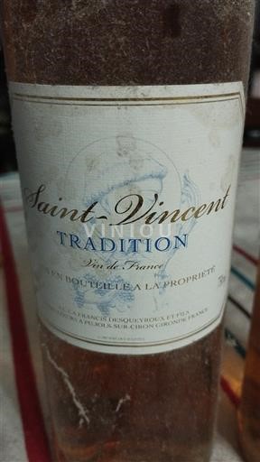 Bordeaux Bordeaux hvid Château Saint Vincent Tradition Ikke årgangsbestemt