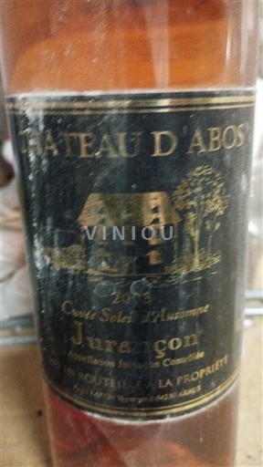 Tây Nam Jurançon Château Abos Soleil d'Automne 2008