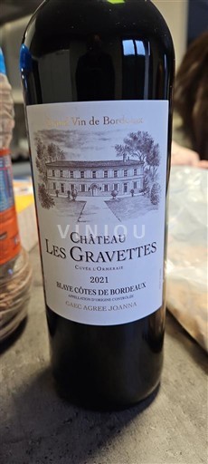 Bordéus Blaye-Côtes-de-Bordéus Château Les Gravettes Classique 2021