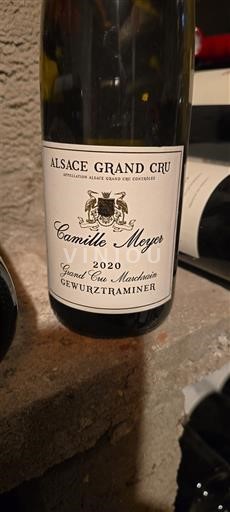Alsace Gewurztraminer Grand Cru Camille Meyer Grand Cru Muenchberg 2020