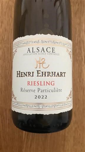Alsace Riesling Henri Ehrhart Réserve Particulière 2022