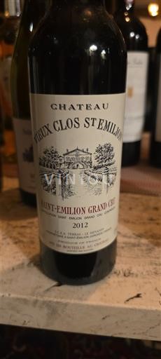 Burdeos Saint-Émilion Gran Cru Château Vieux Clos St Emilion 2012