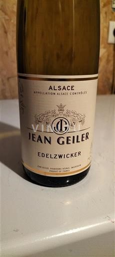 Alsácia Jean Geiler Edelzwicker 2019