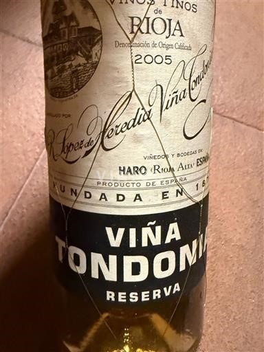 La Rioja Rioja R. López de Heredia Viña Tondonia Viña Tondonia Reserva 2005