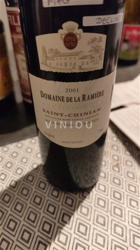 Langvedok Saint-Chinian Domaine La Ramière 2001