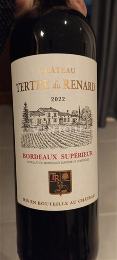Bordeaux Bordeaux Supérieur Château Tertre du Renard 2022