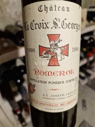 Bordeaux Pomerol Château La Croix St. Georges 1998