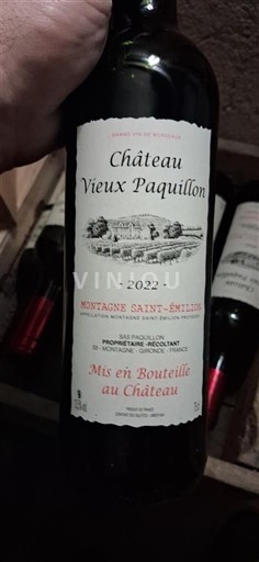 Bordeaux Montagne-saint-émilion Château Vieux Paquillon 2022