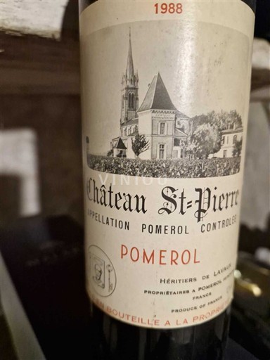 Bordeaux Pomerol Château St-Pierre 1988