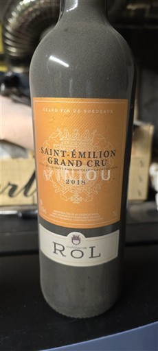 Burdeos Saint-Émilion Gran Cru Grand Cru Château Rol 2018