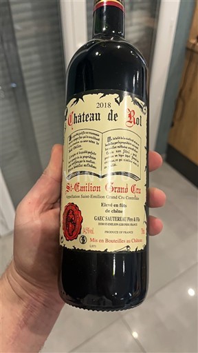 Bordeaux Saint-Émilion Grand Cru Grand Cru Château Rol 2018