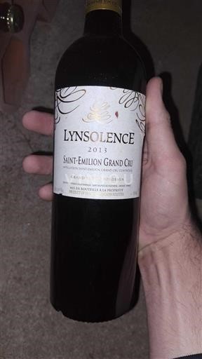 Bordéus Saint-Émilion Grand Cru Lynsolence 2013