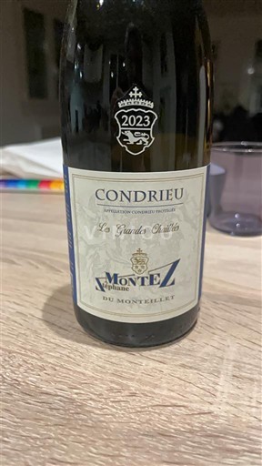 Thung lũng Rhône Condrieu Domaine Monteillet Les Grandes Chaillées 2023