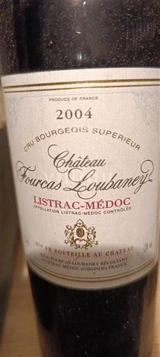 Bordeaux Listrac-Médoc Château Fourcas Loubaney 2004