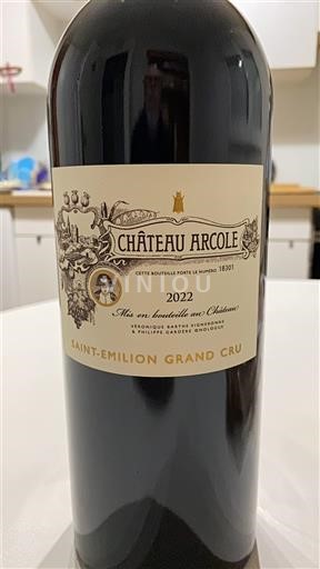 Burdeos Saint-Émilion Gran Cru Château Arcole 2022