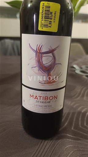 Bordeaux Listrac-Médoc Matibon de Baudan 2017