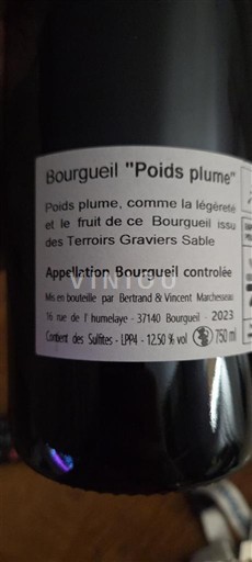 Loirevallei Bourgueil L'Humelaye Poids plume 2023