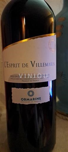 Langvedok Picpoul-de-Pinet Ormarine L'Esprit de Villemarin Neleten.
