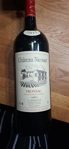 Bordeaux Fronsac Château Nicouet 2013