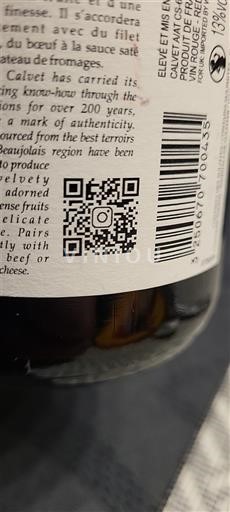 Beaujolais Calvet Không niên vụ