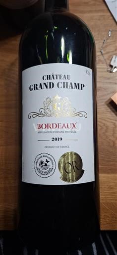 Bordeaux Château Grand Champ 2019