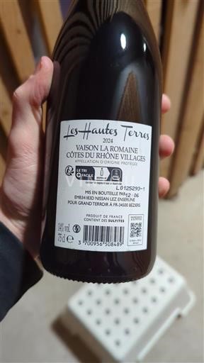 Vallée du Rhône Côtes-du-rhône-villages Les Hautes Terres 2024