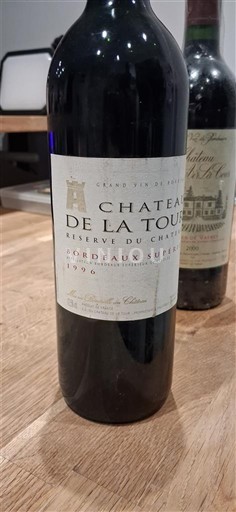 Bordeaux Bordeaux Supérieur Château La Tour Réserve du Château 1996